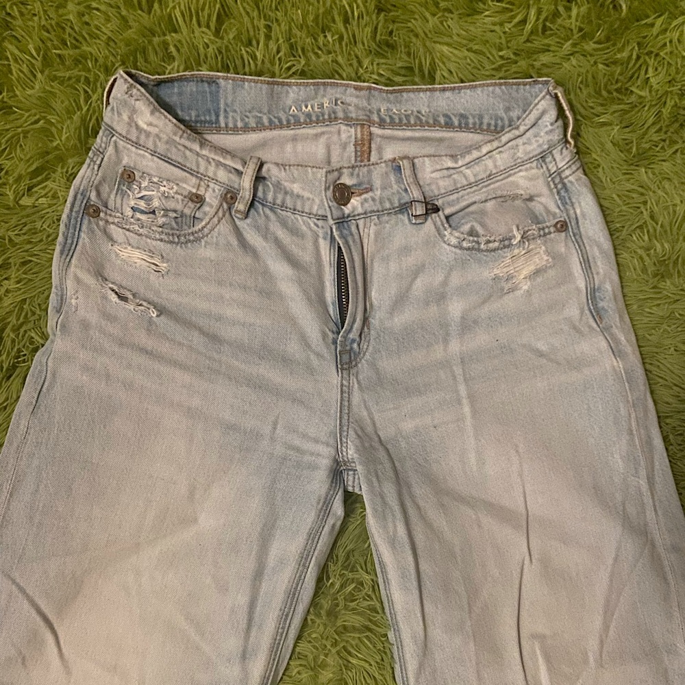 American Eagle LONG (35” inseam) wide leg low rise jeans!